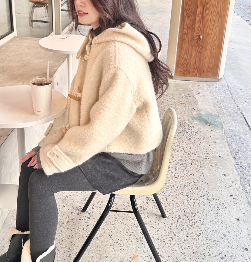 ERUME韓國代購㊣女士新品25秋冬人氣熱賣職業休閑真品短款大衣ERUME短款大衣