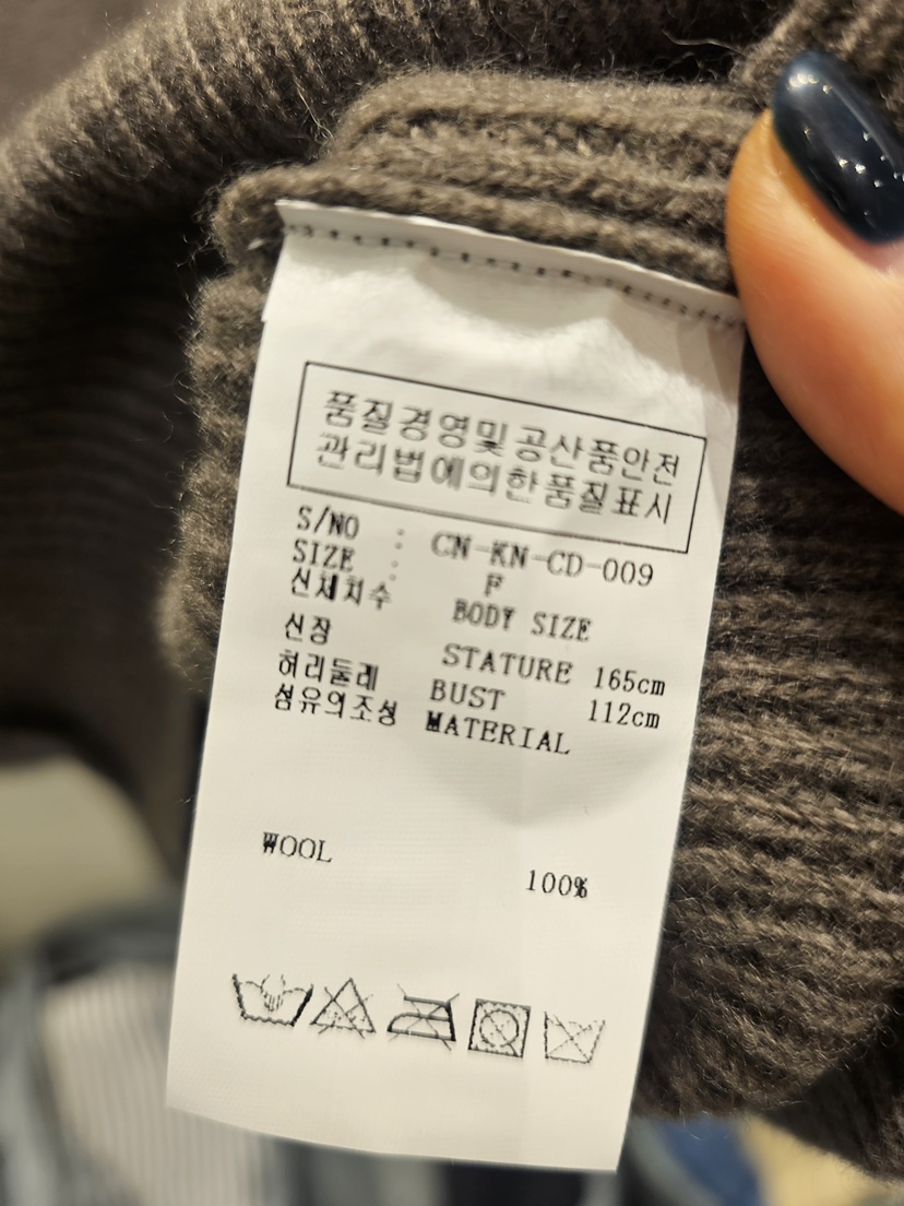 NEOUL東大門㊣實拍女裝新款人氣時尚推薦職業針織衫高領紐扣NEOUL/ahin雙領標簽針織衫