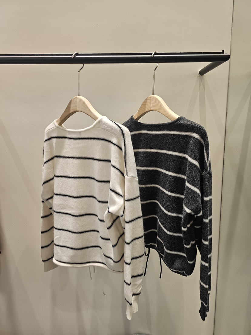 NEOUL東大門㊣直郵女裝新款人氣推薦時尚25秋冬職業真品針織衫NEOUL/ahin雙領標簽針織衫