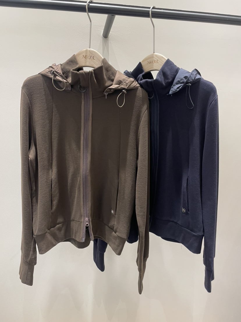 NEOUL東大門㊣實拍女士新款職業推薦休閑人氣熱賣真品衛衣拉鏈NEOUL/ahin雙領標簽衛衣