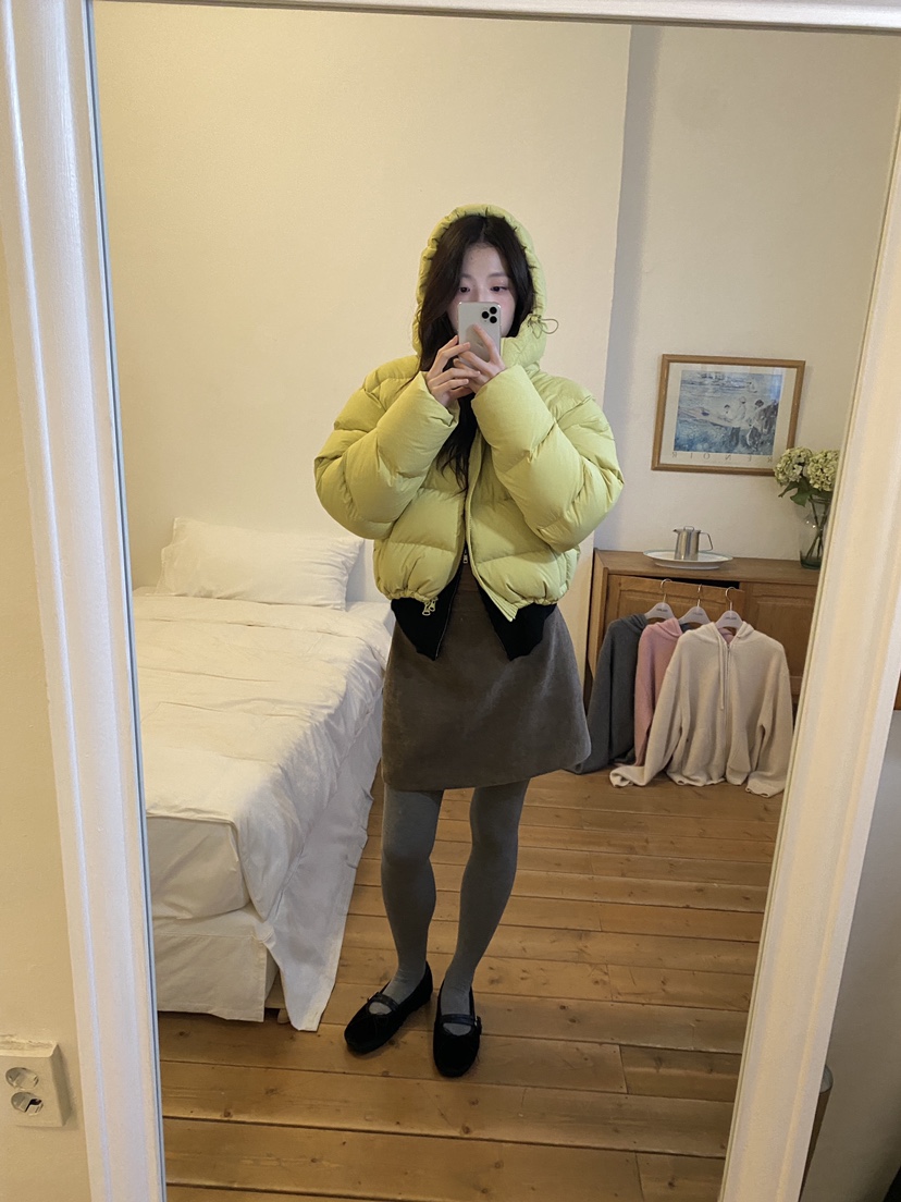 ERUME韓國直郵㊣女裝新品推薦人氣職業真品25秋冬時尚短款棉服ERUME短款棉服