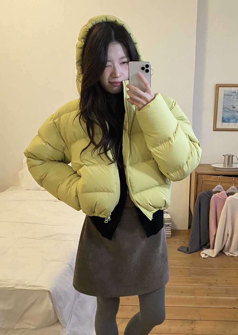 ERUME韓國直郵㊣女裝新品推薦人氣職業真品25秋冬時尚短款棉服ERUME短款棉服