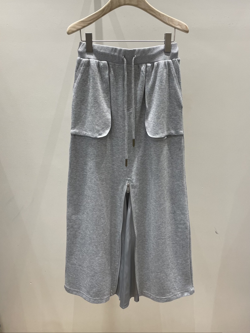 NEOUL韓國代購㊣女士新品推薦職業人氣時尚熱賣長裙拉鏈長款NEOUL/ahin雙領標簽長裙