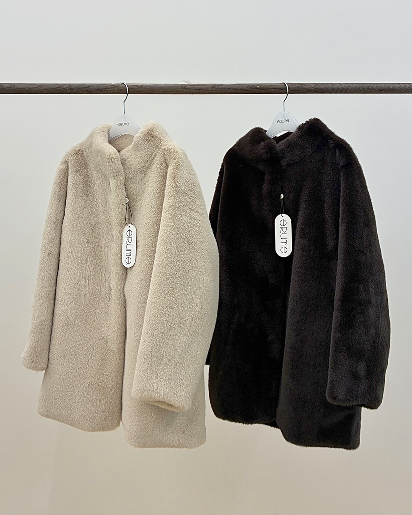 ERUME東大門㊣代購女裝新品真品休閑人氣時尚熱賣中長款大衣ERUME中長款大衣