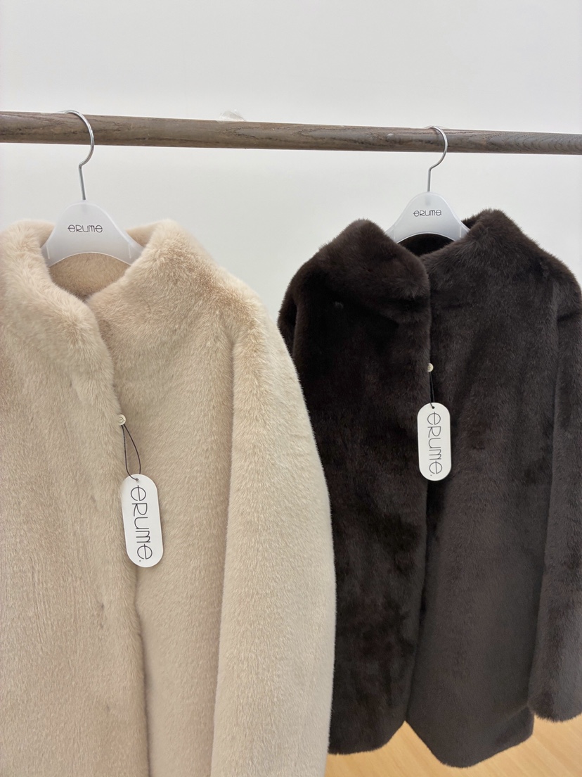 ERUME東大門㊣代購女裝新品真品休閑人氣時尚熱賣中長款大衣ERUME中長款大衣