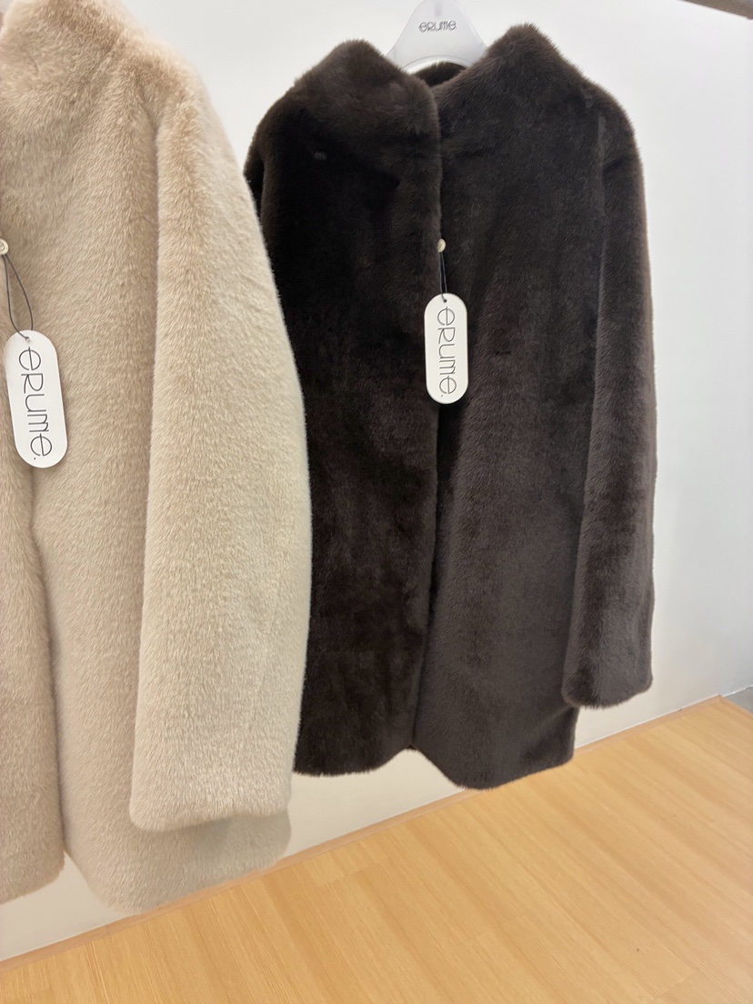 ERUME東大門㊣代購女裝新品真品休閑人氣時尚熱賣中長款大衣ERUME中長款大衣