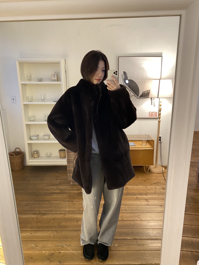 ERUME東大門㊣代購女裝新品真品休閑人氣時尚熱賣中長款大衣ERUME中長款大衣