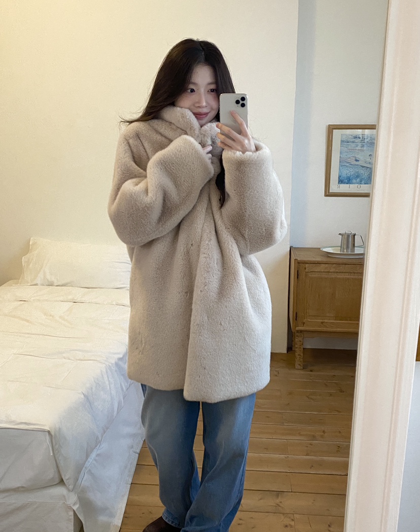 ERUME東大門㊣代購女裝新品真品休閑人氣時尚熱賣中長款大衣ERUME中長款大衣