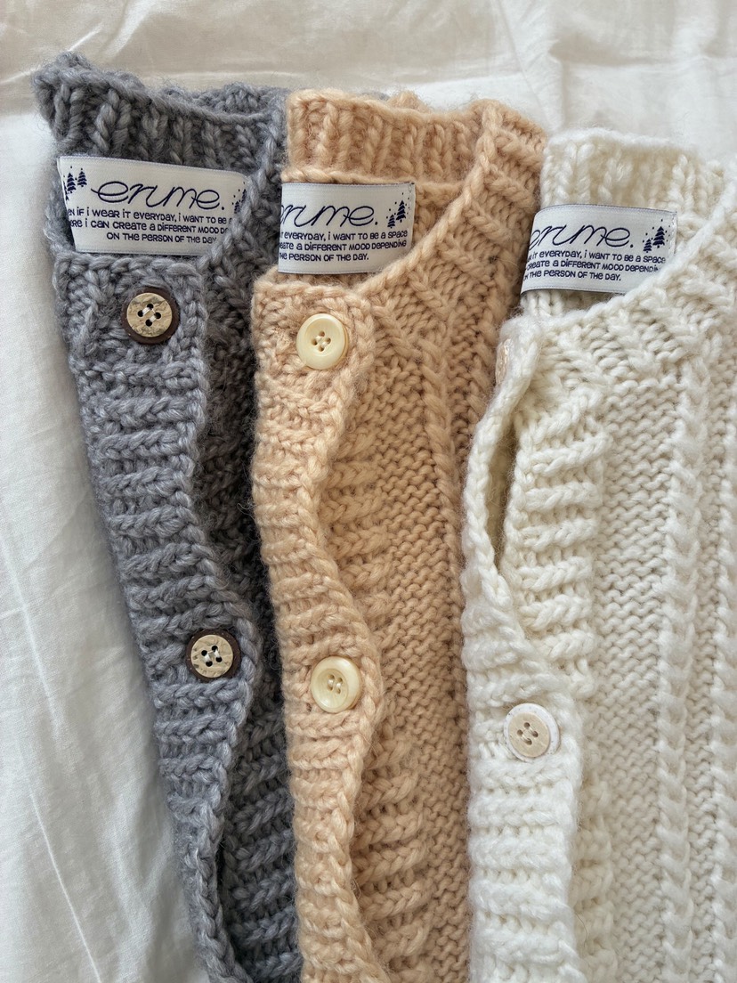 ERUME東大門㊣實拍女裝新款熱賣休閑人氣時尚25秋冬針織衫手工ERUME針織衫