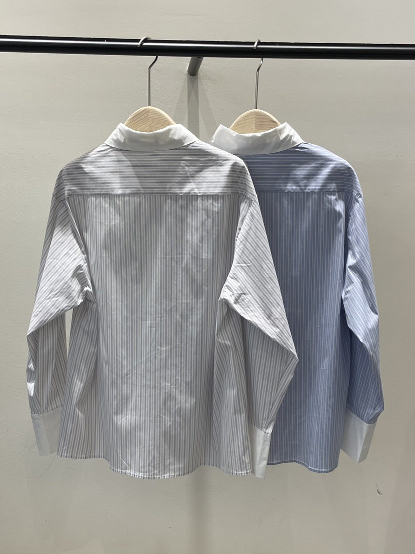 NEOUL韓國代購㊣女士新款25秋冬熱賣推薦人氣職業襯衫蕾絲衫NEOUL/ahin雙領標簽襯衫/蕾絲衫