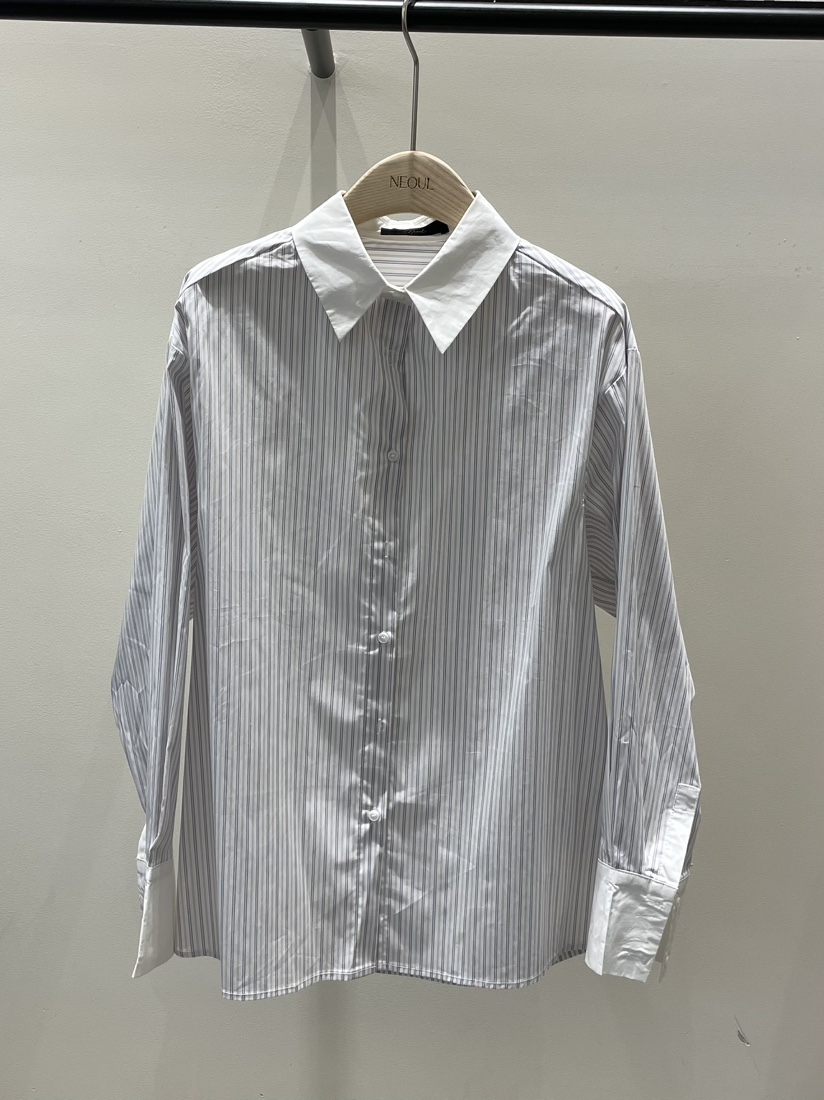 NEOUL韓國代購㊣女士新款25秋冬熱賣推薦人氣職業襯衫蕾絲衫NEOUL/ahin雙領標簽襯衫/蕾絲衫