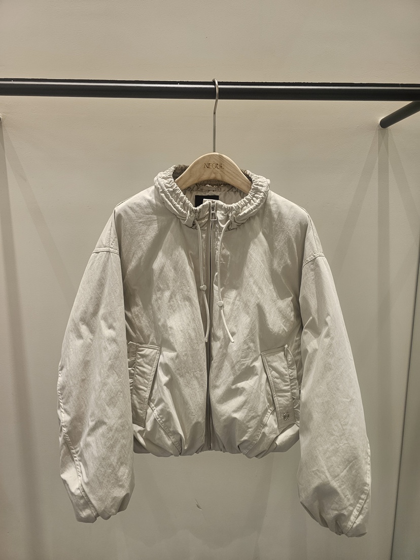 NEOUL韓國代購㊣女裝新款熱賣休閑推薦25秋冬短款羽絨服填充NEOUL/ahin雙領標簽短款羽絨服