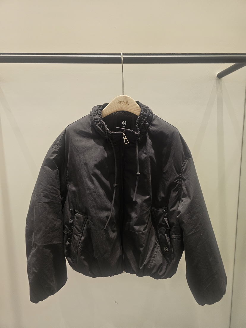 NEOUL韓國代購㊣女裝新款熱賣休閑推薦25秋冬短款羽絨服填充NEOUL/ahin雙領標簽短款羽絨服圖色2