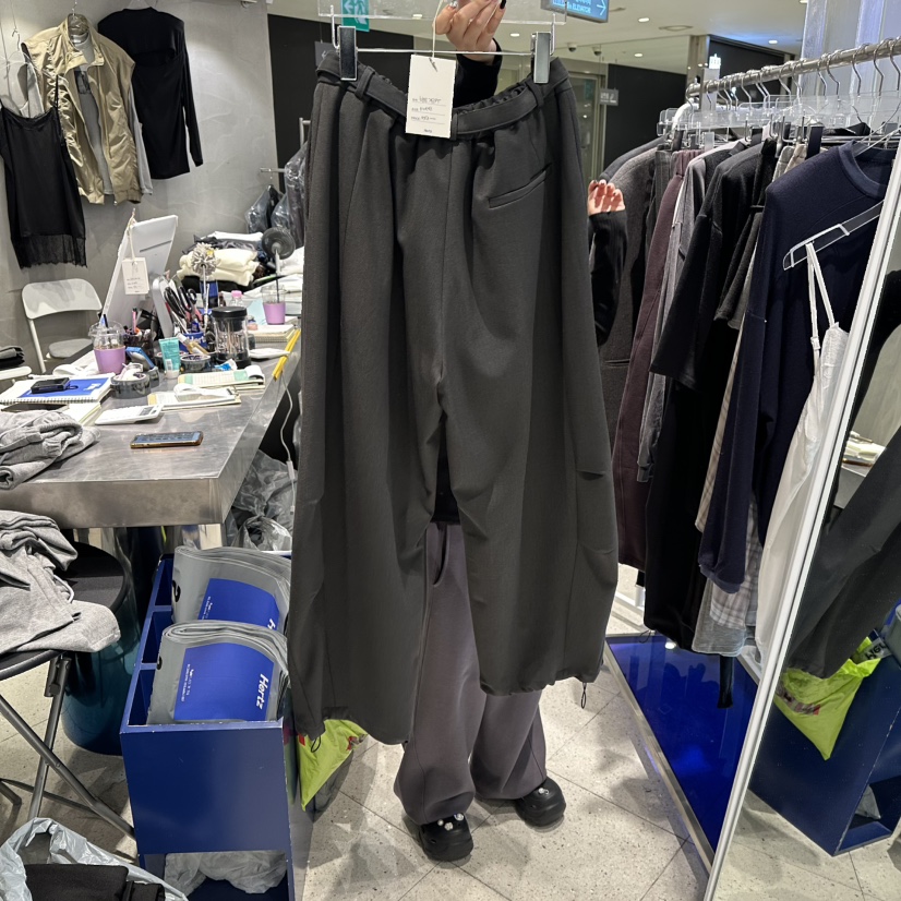 HERTZ-P東大門㊣代購女士新品職業25秋冬真品休閑褲含腰帶HERTZ-P休閑褲