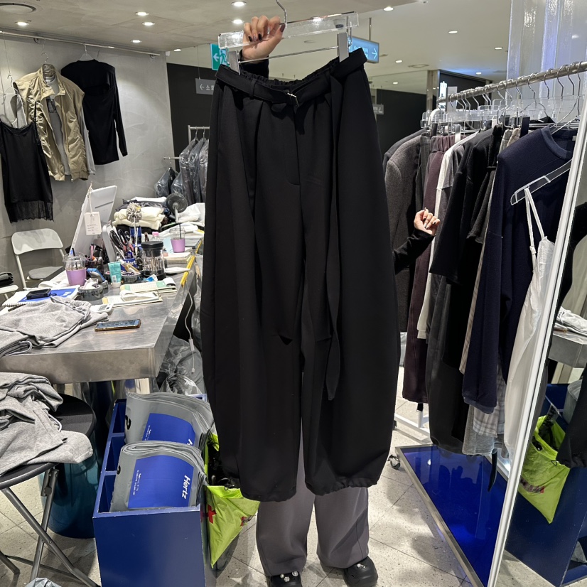 HERTZ-P東大門㊣代購女士新品職業25秋冬真品休閑褲含腰帶HERTZ-P休閑褲圖色2