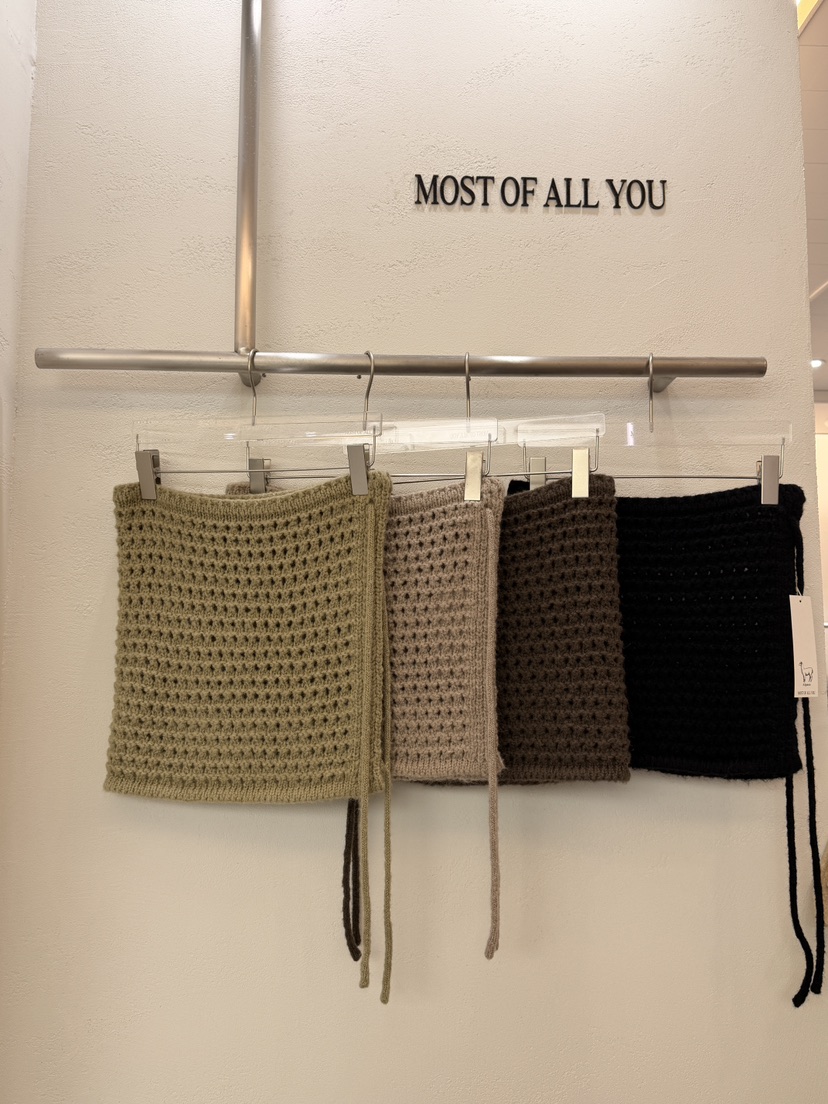 MOST OF ALL U韓國直郵㊣女裝新品25秋冬熱賣職業短裙鏤空MOST OF ALL U短裙