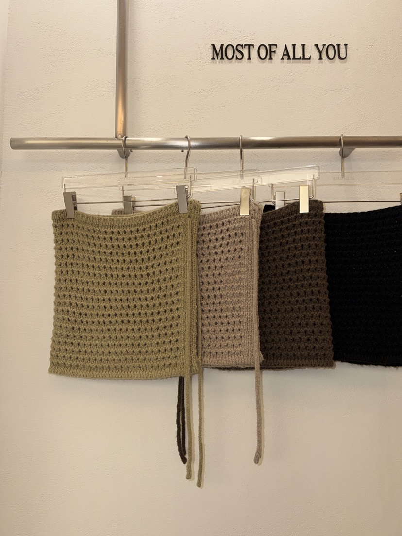 MOST OF ALL U韓國直郵㊣女裝新品25秋冬熱賣職業短裙鏤空MOST OF ALL U短裙