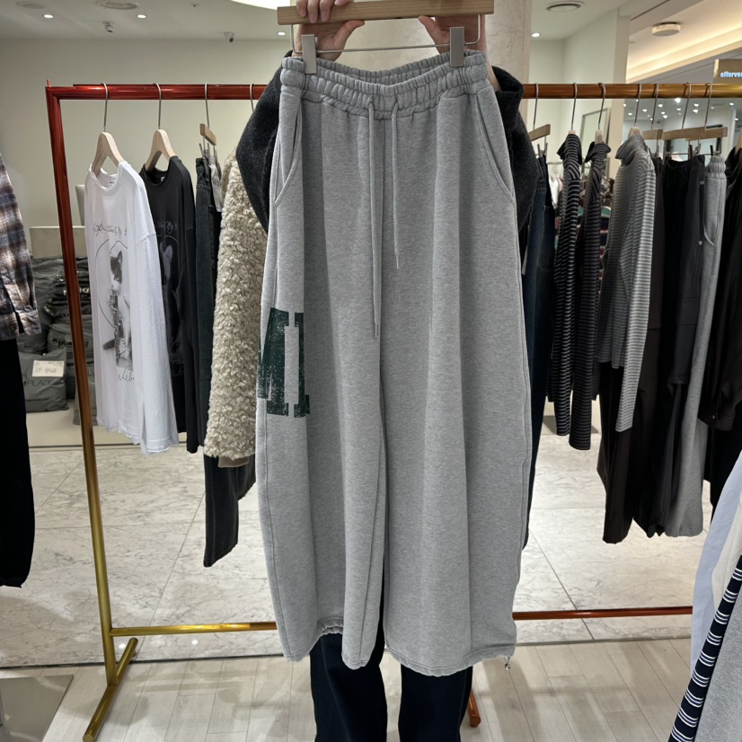 GRAYMELLOW韓國直郵㊣女裝新品熱賣25秋冬推薦休閑休閑褲加絨GRAYMELLOW休閑褲