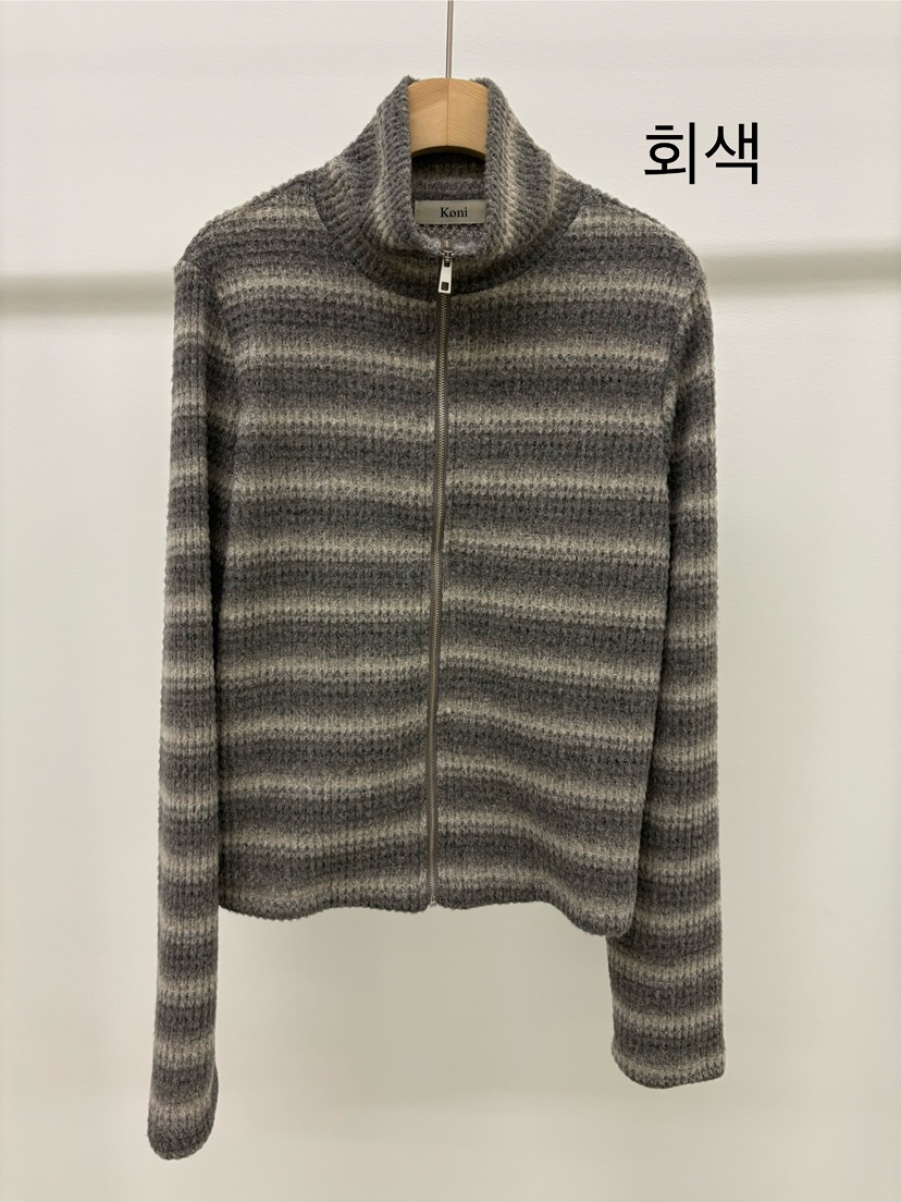 KONI韓國代購㊣女裝新品職業25秋冬熱賣時尚休閑針織衫拉鏈KONI針織衫