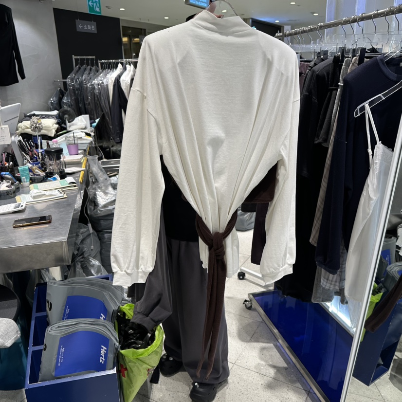 HERTZ-P東大門㊣直郵女裝新品真品熱賣推薦長袖T恤假兩件雙層HERTZ-P長袖T恤