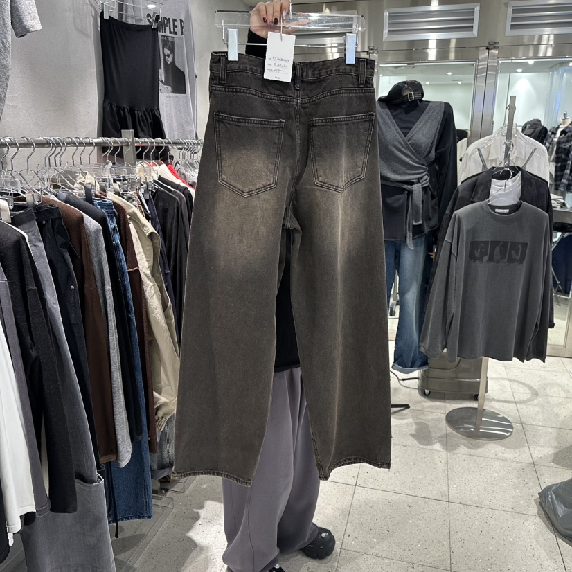 HERTZ-P韓國代購㊣女裝新款熱賣25秋冬職業休閑人氣牛仔褲HERTZ-P牛仔褲