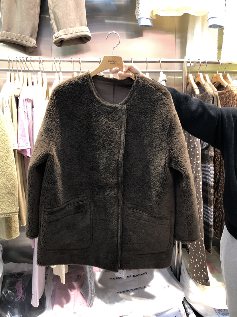 MENDL S韓國代購㊣女裝新款時尚熱賣職業真品25秋冬夾克雙面MENDL S夾克圖色2