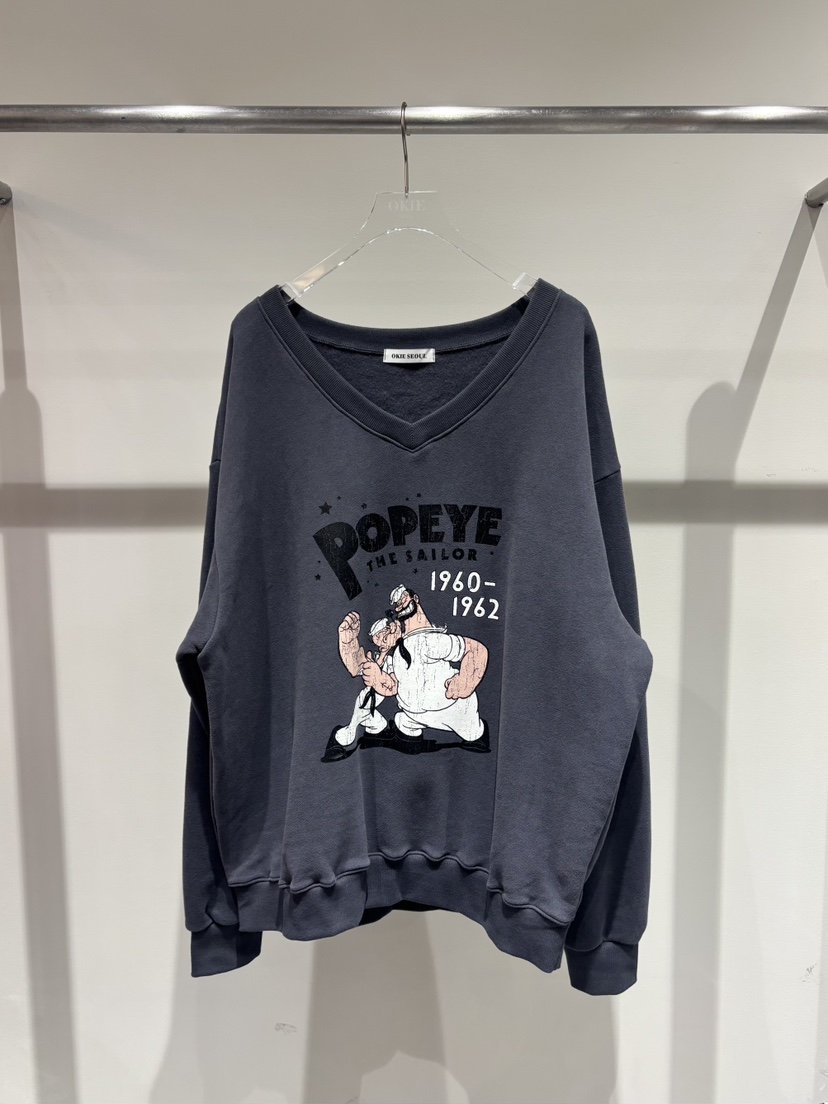 OKIE韓國直郵㊣女士新款人氣推薦真品職業休閑時尚衛衣加絨OKIE衛衣圖色3