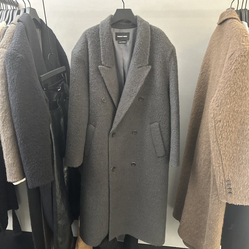 PROJECT WAVE-P東大門㊣實拍女裝新款休閑熱賣中長款大衣PROJECT WAVE中長款大衣