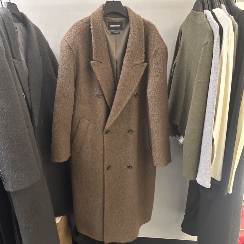 PROJECT WAVE-P東大門㊣實拍女裝新款休閑熱賣中長款大衣PROJECT WAVE中長款大衣圖色2