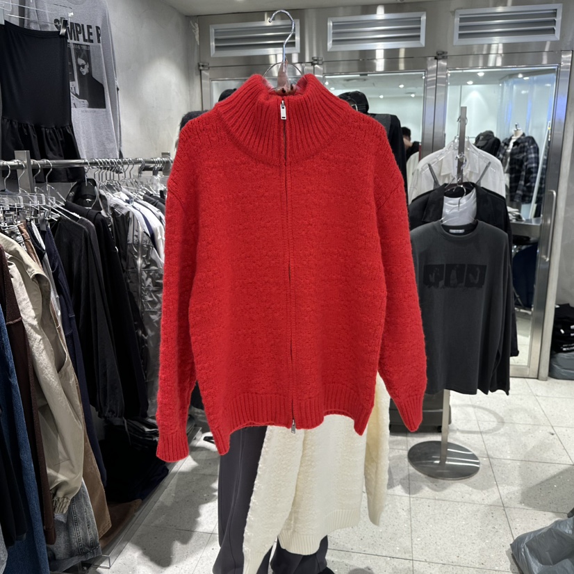 HERTZ-P東大門㊣實拍女士新品熱賣休閑真品25秋冬針織衫拉鏈HERTZ-P針織衫圖色2