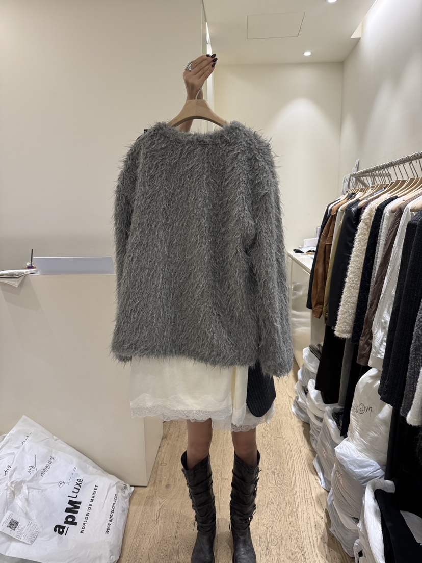 FLOWER-L東大門㊣實拍女裝新品推薦時尚職業人氣針織衫開衫FLOWER-L針織衫