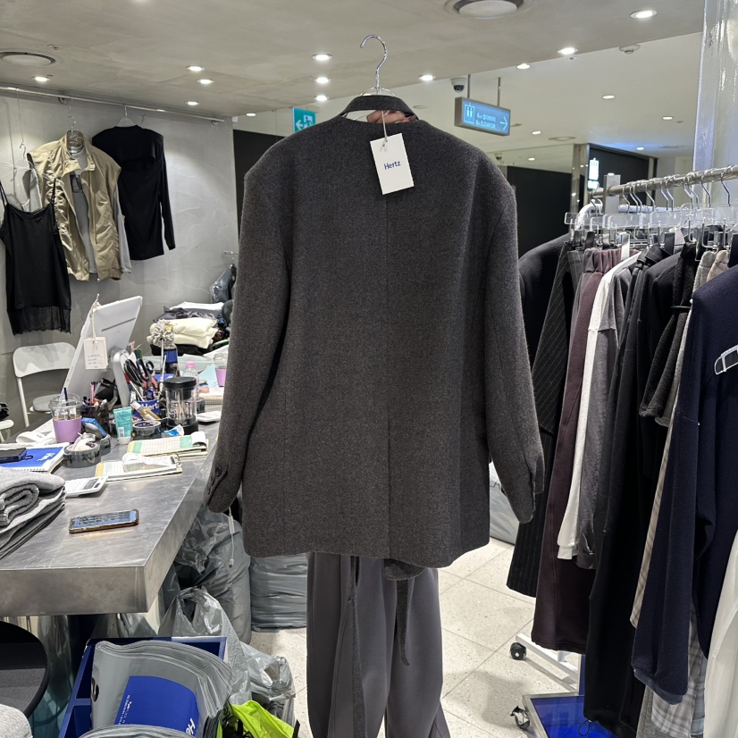 HERTZ-P韓國直郵㊣女士新款職業25秋冬熱賣推薦夾克含脖帶HERTZ-P夾克