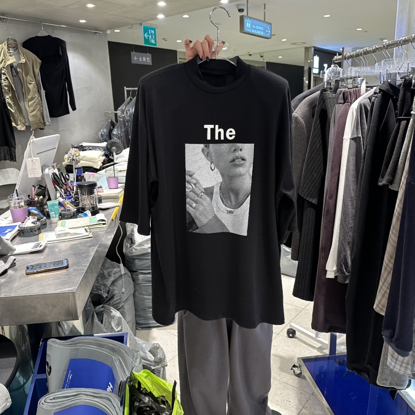 HERTZ-P韓國直郵㊣女裝新品職業休閑時尚推薦25秋冬人氣T恤HERTZ-PT恤圖色2