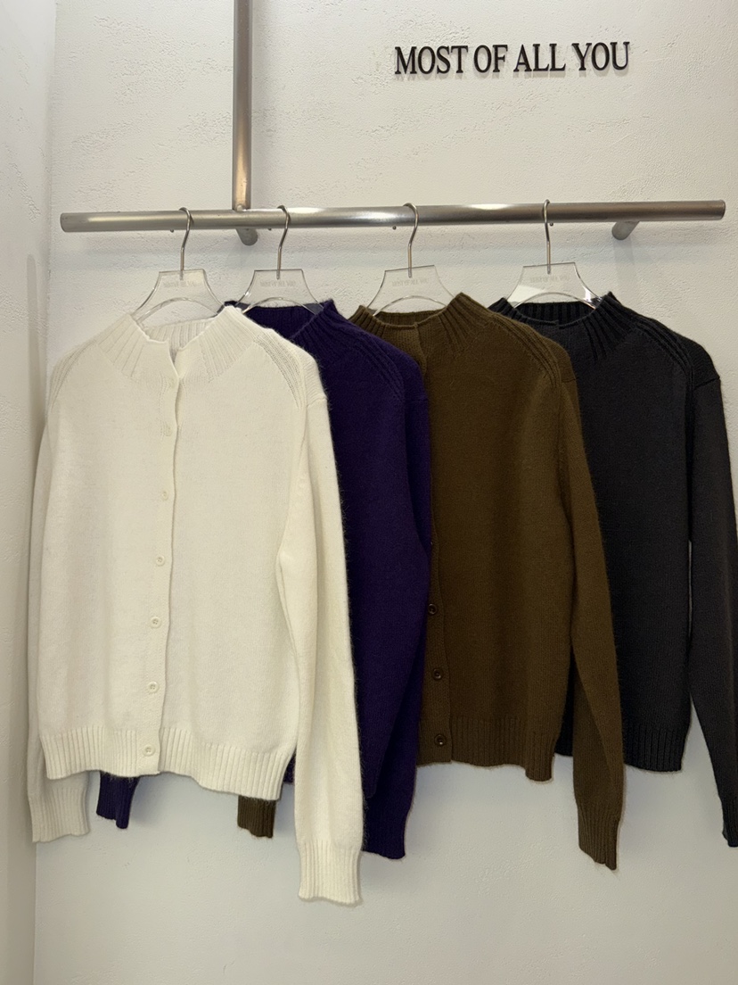 MOST OF ALL U東大門㊣實拍女裝新品職業人氣針織衫紐扣MOST OF ALL U針織衫