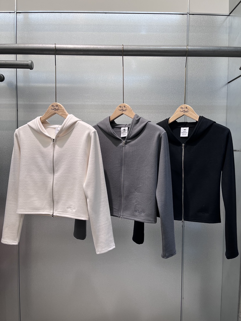 GVR COMPANY東大門㊣代購女士新款25秋冬夾克連帽拉鏈衫保暖柔軟GVR-COMPANY夾克