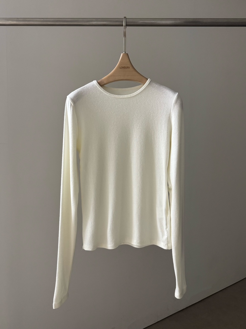 LOWBURN東大門㊣實拍女裝新品推薦職業25秋冬長袖T恤安哥拉LOWBURN長袖T恤
