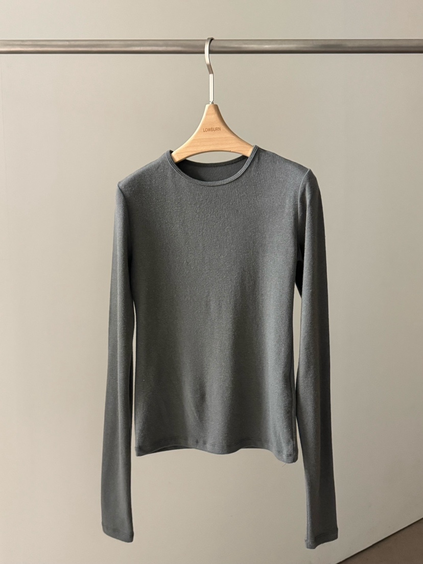 LOWBURN東大門㊣實拍女裝新品推薦職業25秋冬長袖T恤安哥拉LOWBURN長袖T恤圖色5
