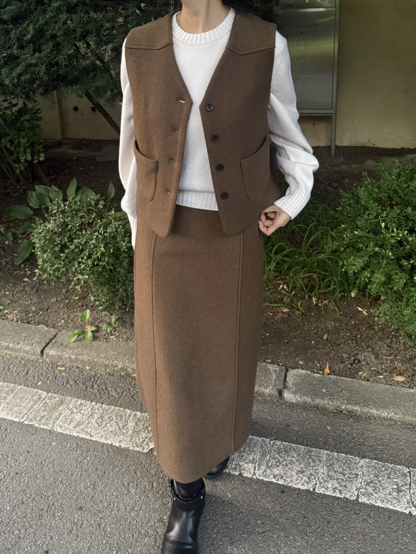 ADELINE東大門㊣實拍女士新款25秋冬休閑時尚真品推薦馬甲羊毛ADELINE馬甲