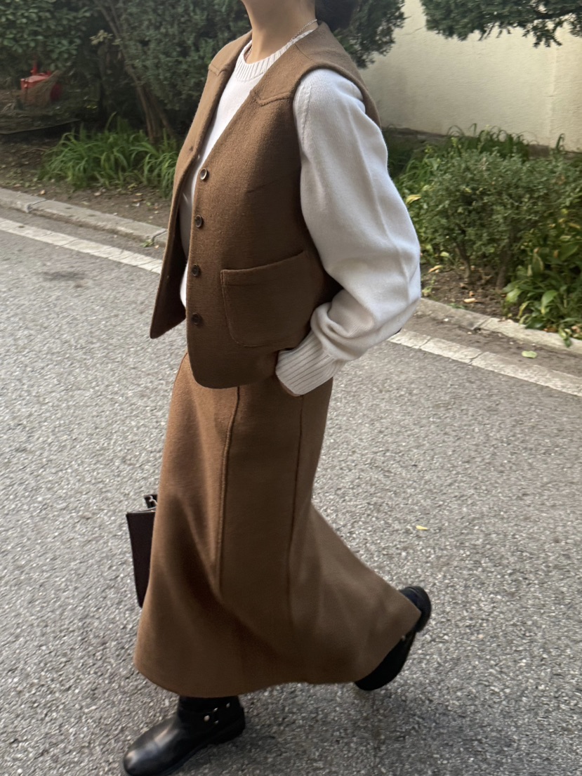 ADELINE東大門㊣實拍女士新款25秋冬休閑時尚真品推薦馬甲羊毛ADELINE馬甲