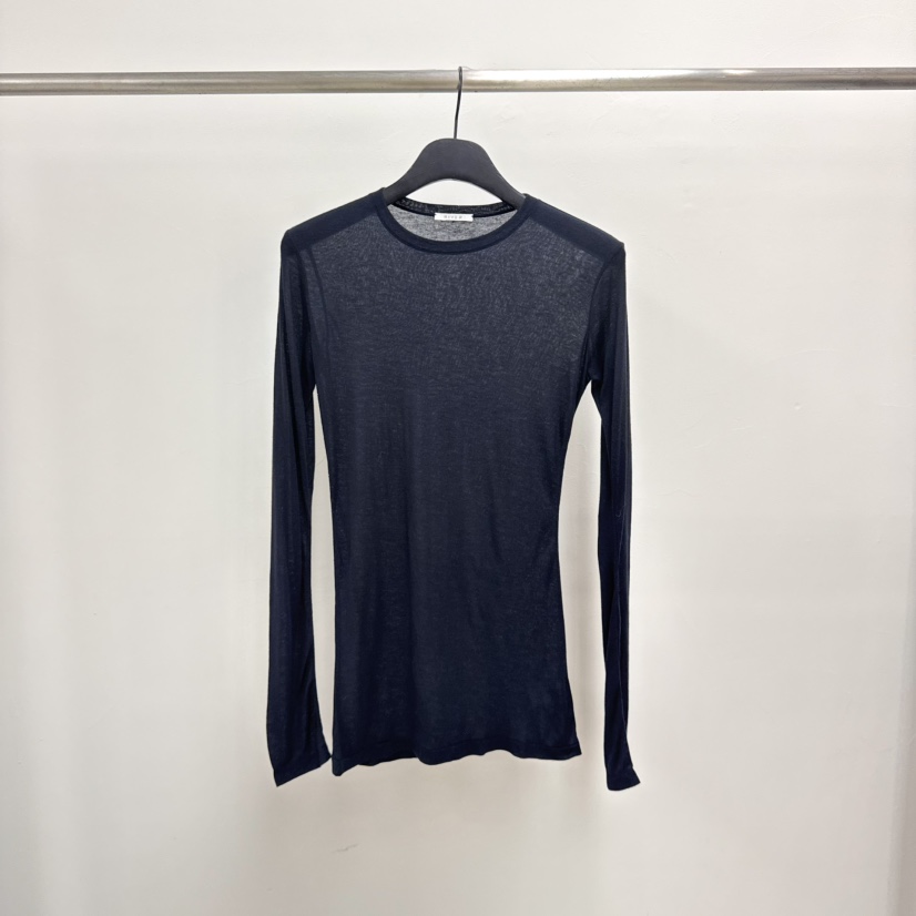 RIVER韓國直郵㊣女裝新款時尚職業人氣推薦休閑熱賣長袖T恤WATER/RIVER長袖T恤圖色5深藍色