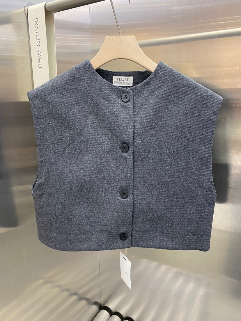 VELVET UNDERGROUND韓國代購㊣女士新品人氣真品推薦休閑馬甲VELVET UNDERGROUND馬甲圖色2