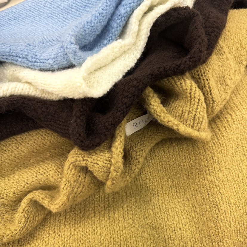 RIVER韓國直郵㊣女裝新品人氣時尚休閑25秋冬真品職業熱賣毛衣WATER/RIVER毛衣