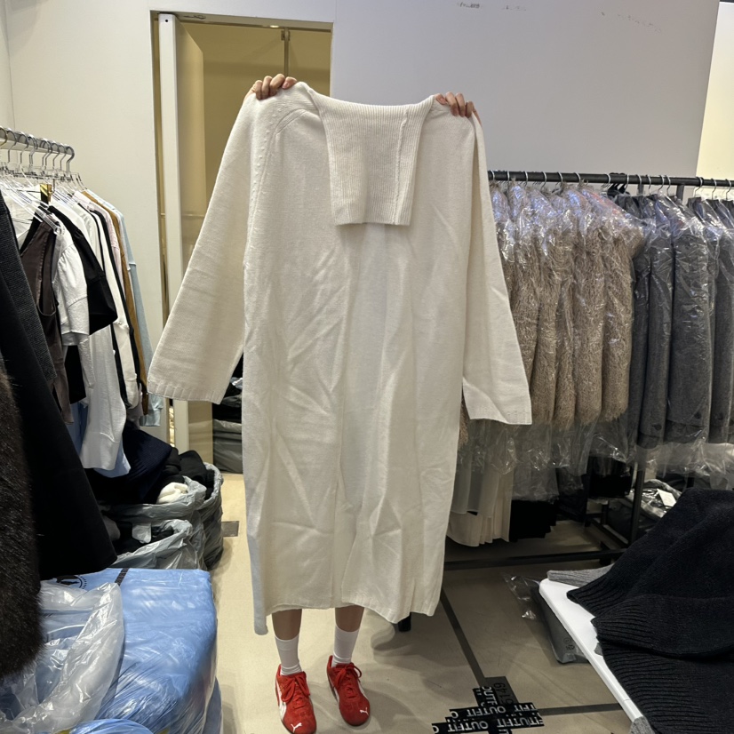 OUTFIT東大門㊣實拍女裝新款25秋冬休閑職業時尚連衣裙高領OUTFIT連衣裙