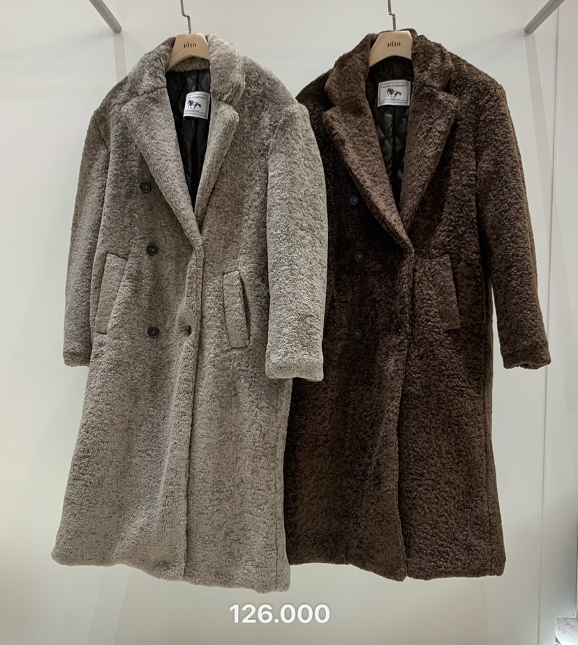 PITA韓國代購㊣女裝新品休閑推薦熱賣職業25秋冬中長款大衣毛皮THE VERLIN/piTa中長款大衣