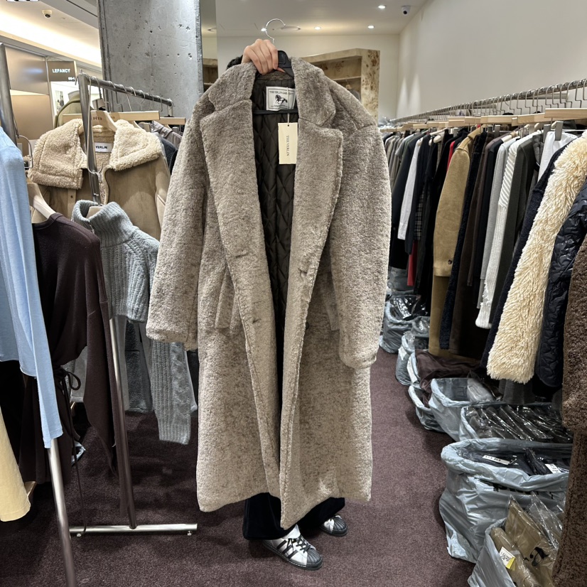 PITA韓國代購㊣女裝新品休閑推薦熱賣職業25秋冬中長款大衣毛皮THE VERLIN/piTa中長款大衣