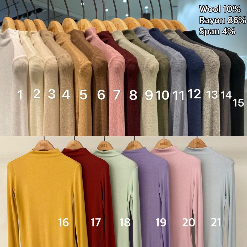 OHAO東大門㊣代購女士新品真品職業推薦休閑時尚人氣長袖T恤OHAO/HA MONG長袖T恤