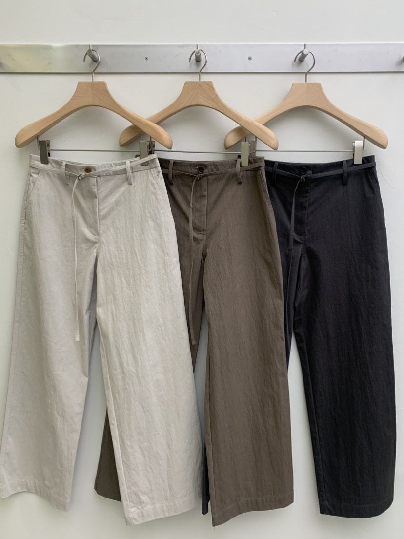 LEGACY BONE東大門㊣實拍女裝新款推薦時尚休閑休閑褲含腰繩LEGACY BONE休閑褲