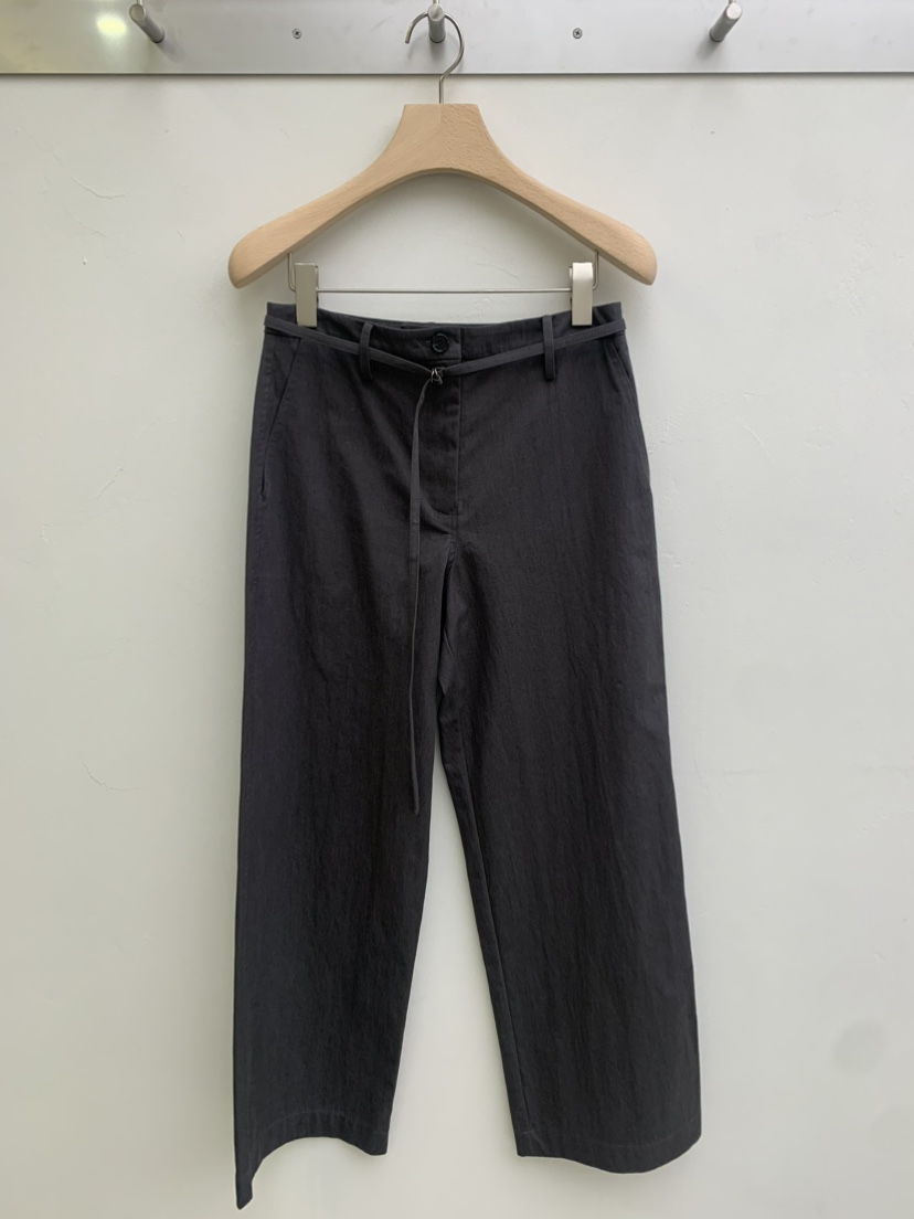 LEGACY BONE東大門㊣實拍女裝新款推薦時尚休閑休閑褲含腰繩LEGACY BONE休閑褲圖色3