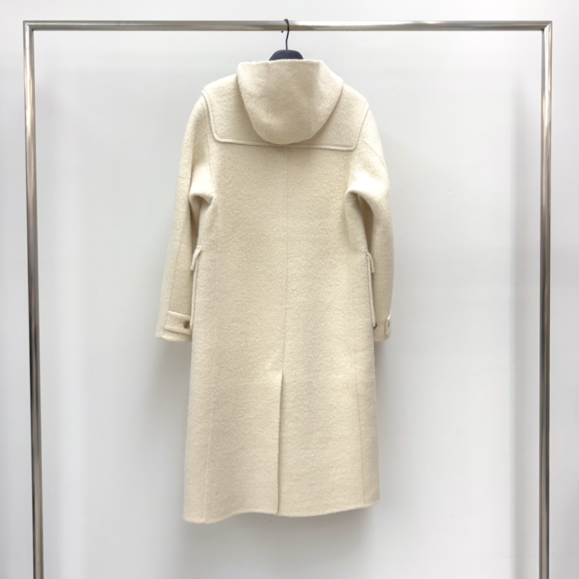 RIVER韓國代購㊣女士新品職業時尚真品25秋冬中長款大衣羊駝雙層WATER/RIVER中長款大衣