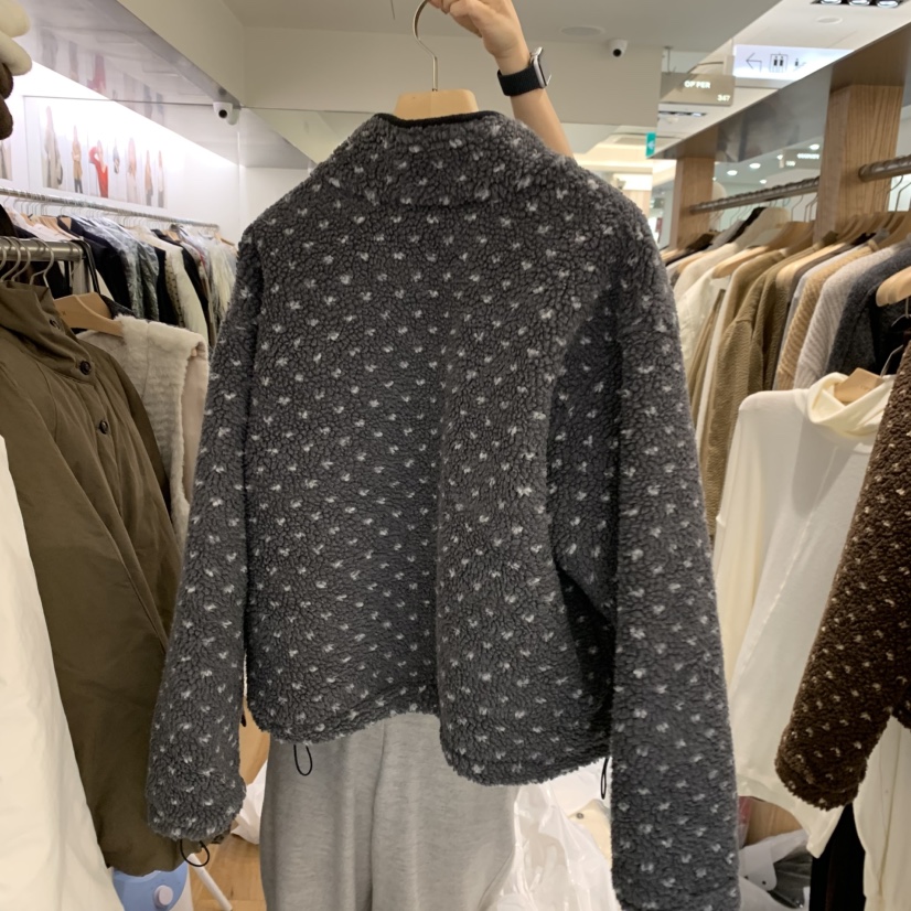 OP PER東大門㊣代購女士新品人氣25秋冬休閑職業時尚夾克皮草OPPER-simplebeige夾克